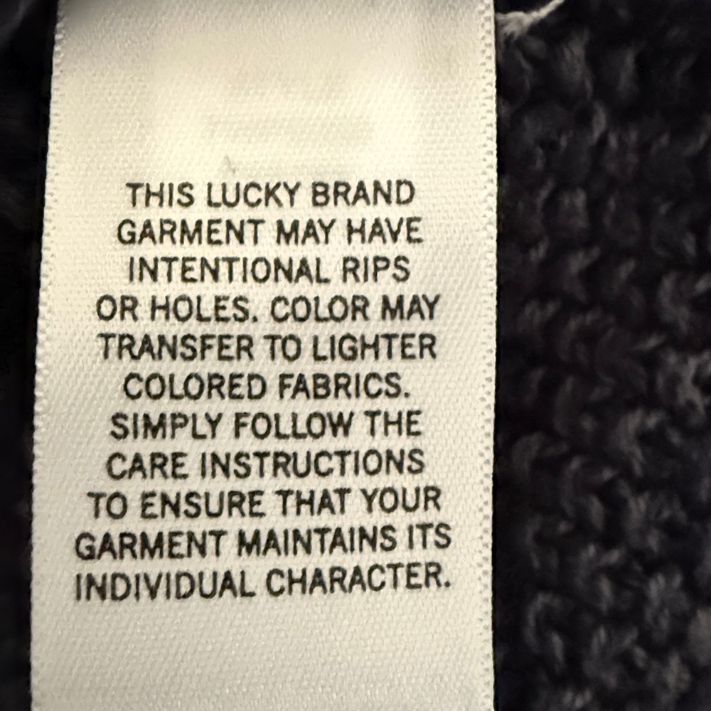 Lucky Brand Dark Blue V-Neck Sweater - Picture 5 of 7